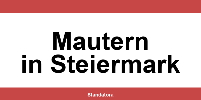 Öffnungszeiten und Termine beim Standesamt in Mautern in Steiermark