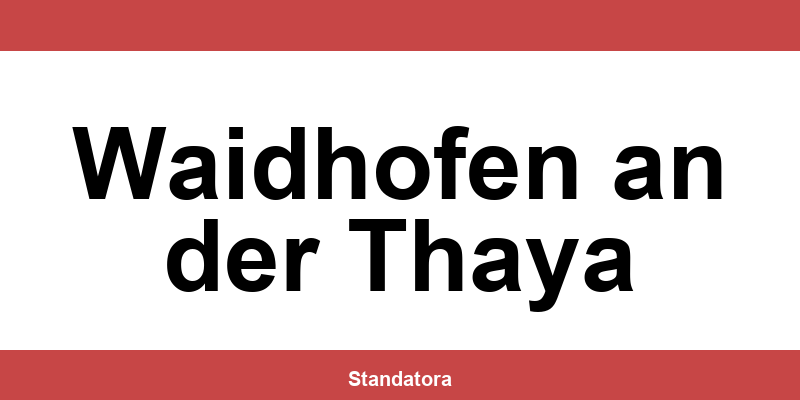 Öffnungszeiten und Termine beim Standesamt in Waidhofen an der Thaya