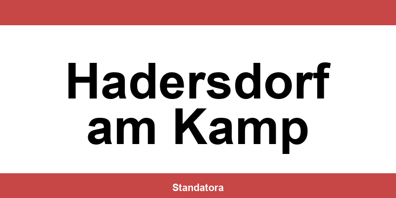 Öffnungszeiten und Termine beim Standesamt in Hadersdorf am Kamp